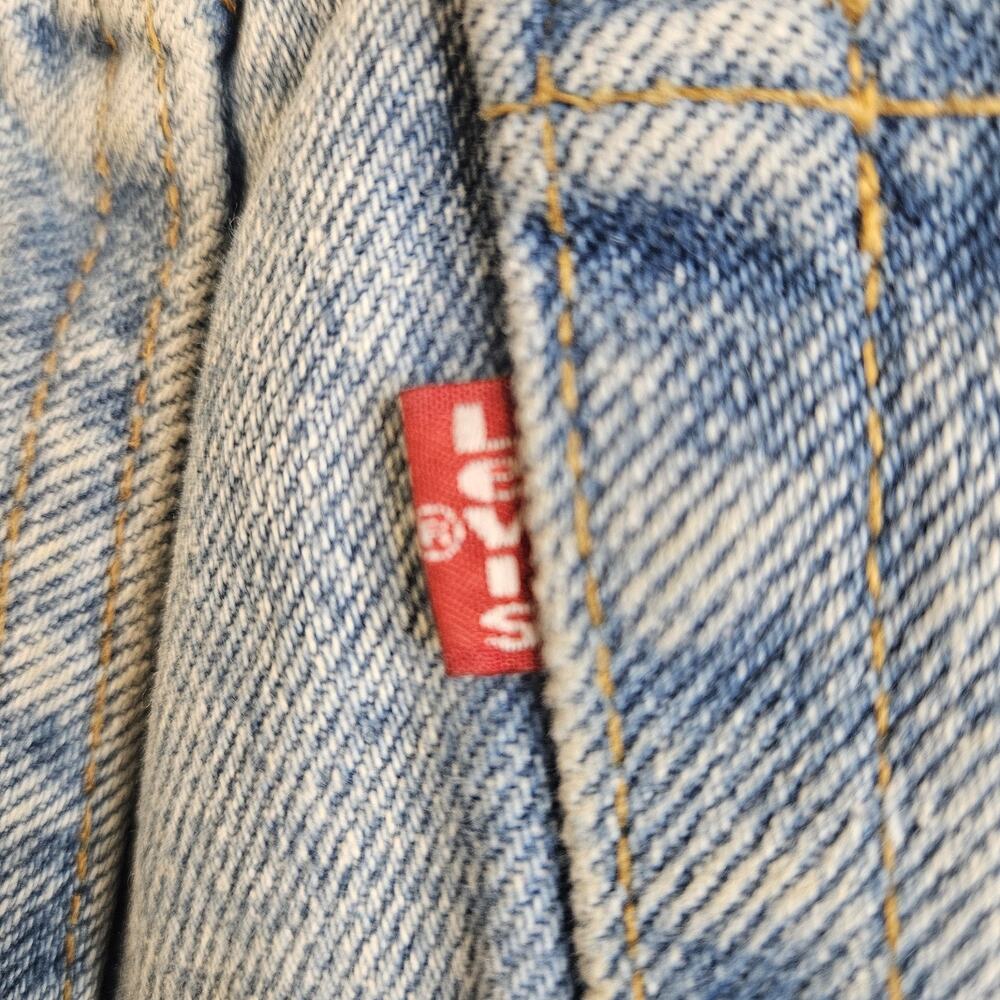 VTG Levi's 505 Regular Fit Straight Leg Red Tab Jeans 38x34 Light Wash USA '94 - Picture 5 of 9